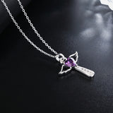 Silver Plated Zircon Jesus Cross