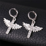 Angel Wings Crystal Earrings