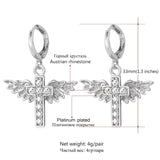 Angel Wings Crystal Earrings
