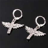 Angel Wings Crystal Earrings