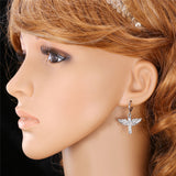 Angel Wings Crystal Earrings