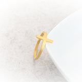 Sideways Cross Ring