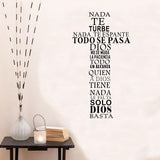 Spanish Quote Wall Sticker