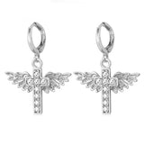 Angel Wings Crystal Earrings