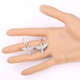 Angel Wings Crystal Earrings