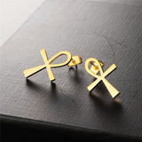 Cross Charm Earring
