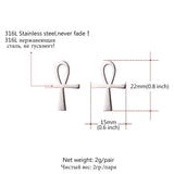 Cross Charm Earring