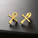 Cross Charm Earring