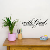 With God All Things Are Possible