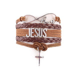 JESUS Bracelet Cross Charm