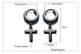 Stainless Steel Men's Stud Earrings