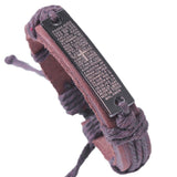Fashion Cross Leather Bracelet