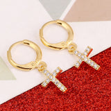Small Cross Earrings For Women