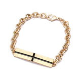 Simple Metal Jesus Bracelet
