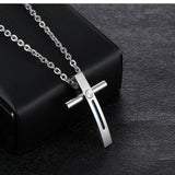 Jesus Wire Cross Men's Necklaces
