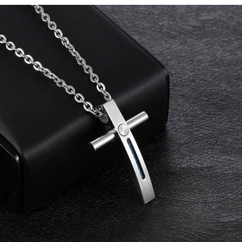 Jesus Wire Cross Men's Necklaces