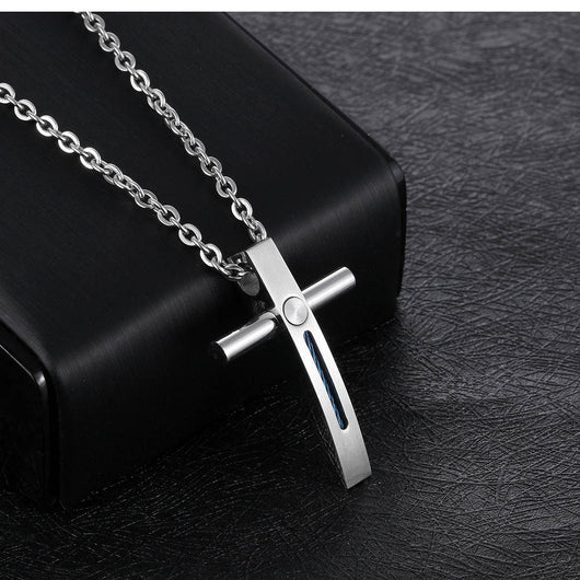 Jesus Wire Cross Men's Necklaces