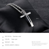 Jesus Wire Cross Men's Necklaces
