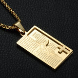 Spanish Bible Jesus Cross Pendant