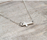 Cross Choker Necklace And Bracelet
