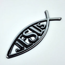 Metal Christian Jesus Fish