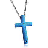 Pray Charm Blue Necklaces