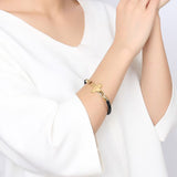Gold Color Cross Bracelet