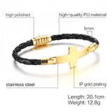 Gold Color Cross Bracelet