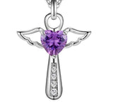Silver Plated Zircon Jesus Cross