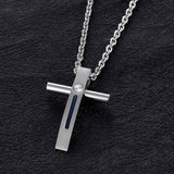 Jesus Wire Cross Men's Necklaces