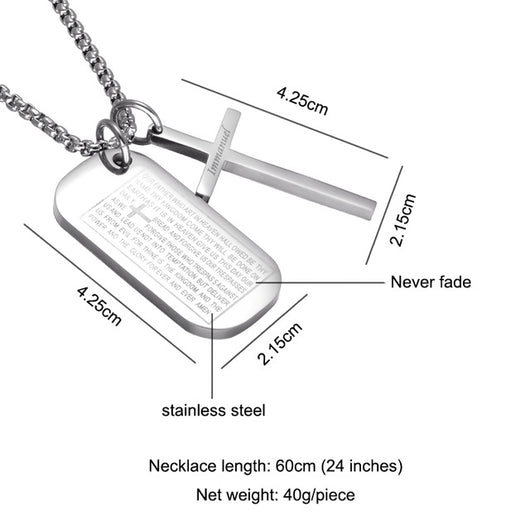 Sculpture Cross Necklace