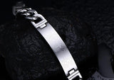 Engrave Bible Cross Men Bracelet