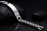Engrave Bible Cross Men Bracelet
