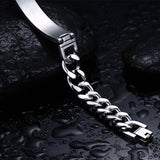 Engrave Bible Cross Men Bracelet