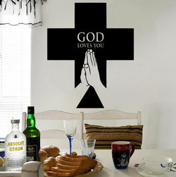 Cross Wall Decal Sticker Christian Cross