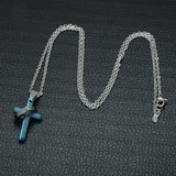 Bible Verse With Curb Chain Cross