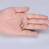 Bible Verse With Curb Chain Cross