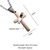 Bible Verse With Curb Chain Cross