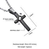 Bible Verse With Curb Chain Cross