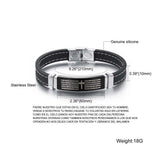 Bible Cross Design Men Bracelet